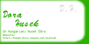 dora husek business card